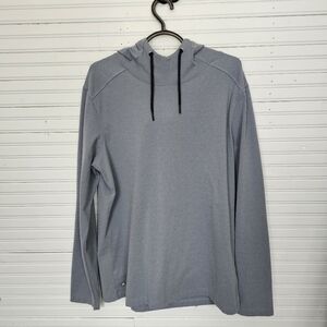 01.ALGO Performance Hoodie Gray Aqua Color Men's Size L